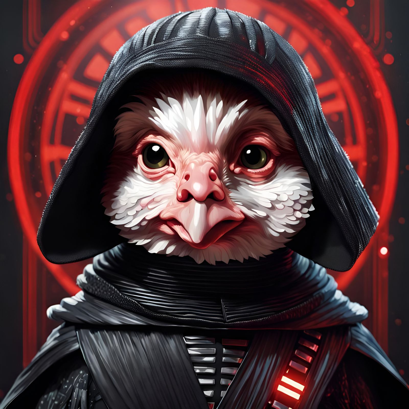 Hen as Kylo Ren in Digital Illustration