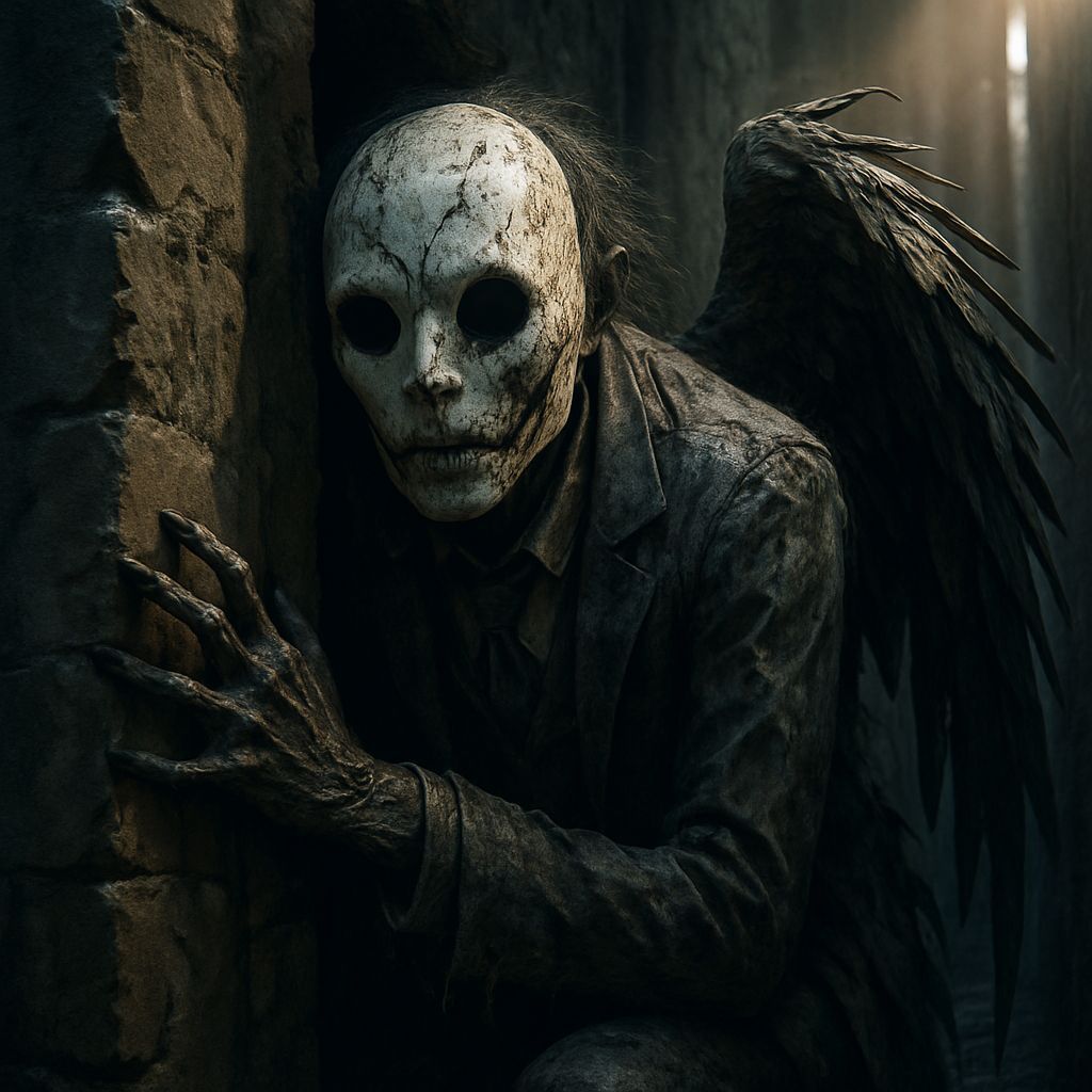 Monstrous Fallen Angel Lurks in Sinister Alleyway