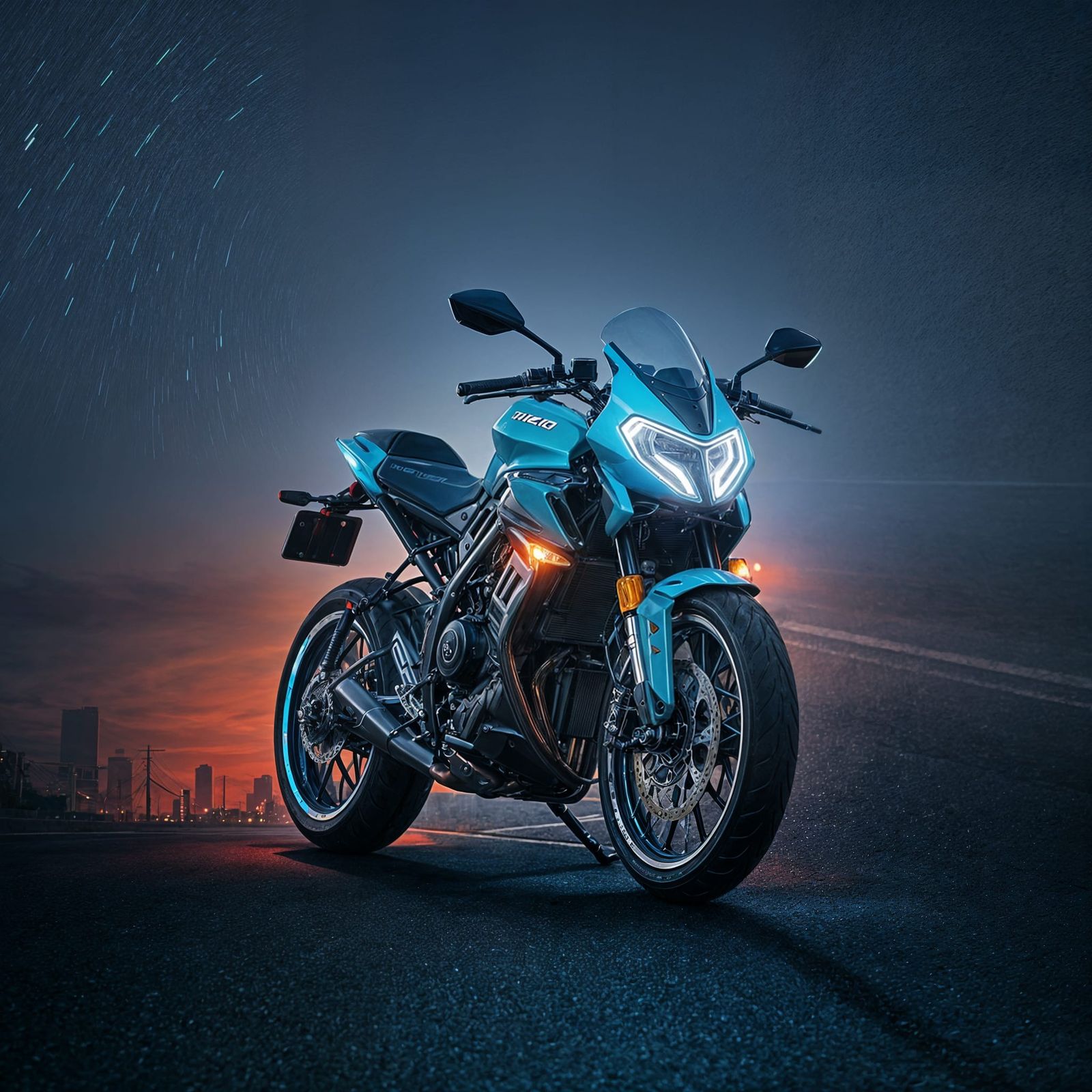 Surreal Street Racing Bike in Neon Electric Blue