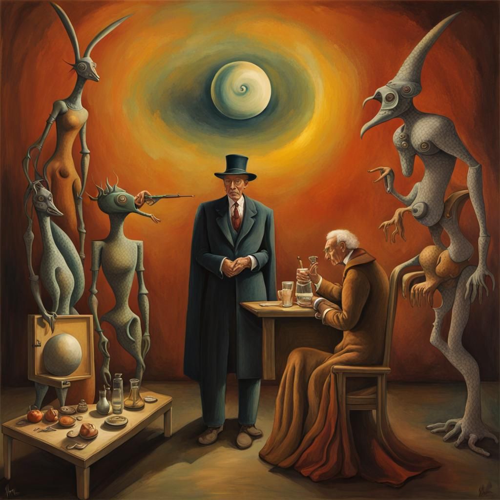 Surreal Dreamscape in Magical Realism Style