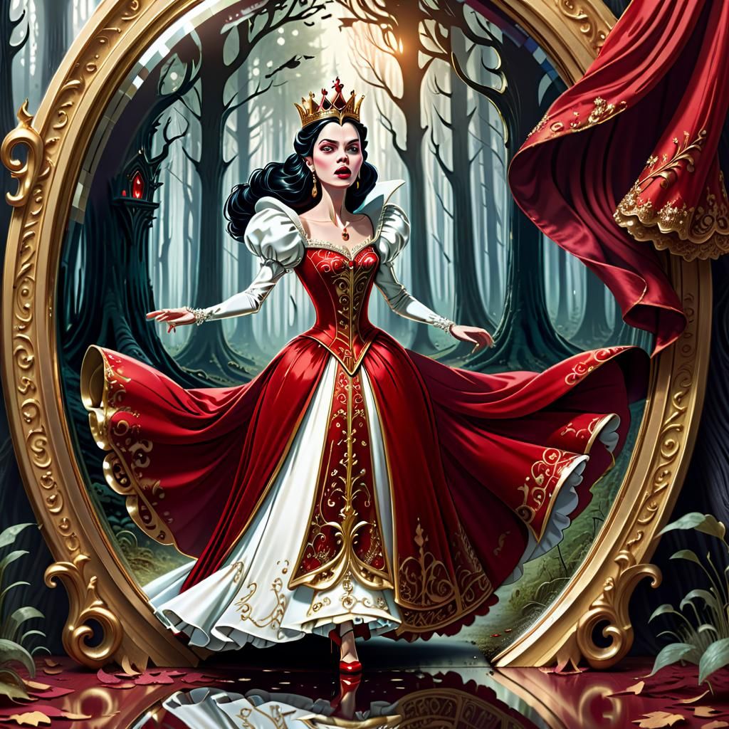 Evil Queen Emerging From Mirror