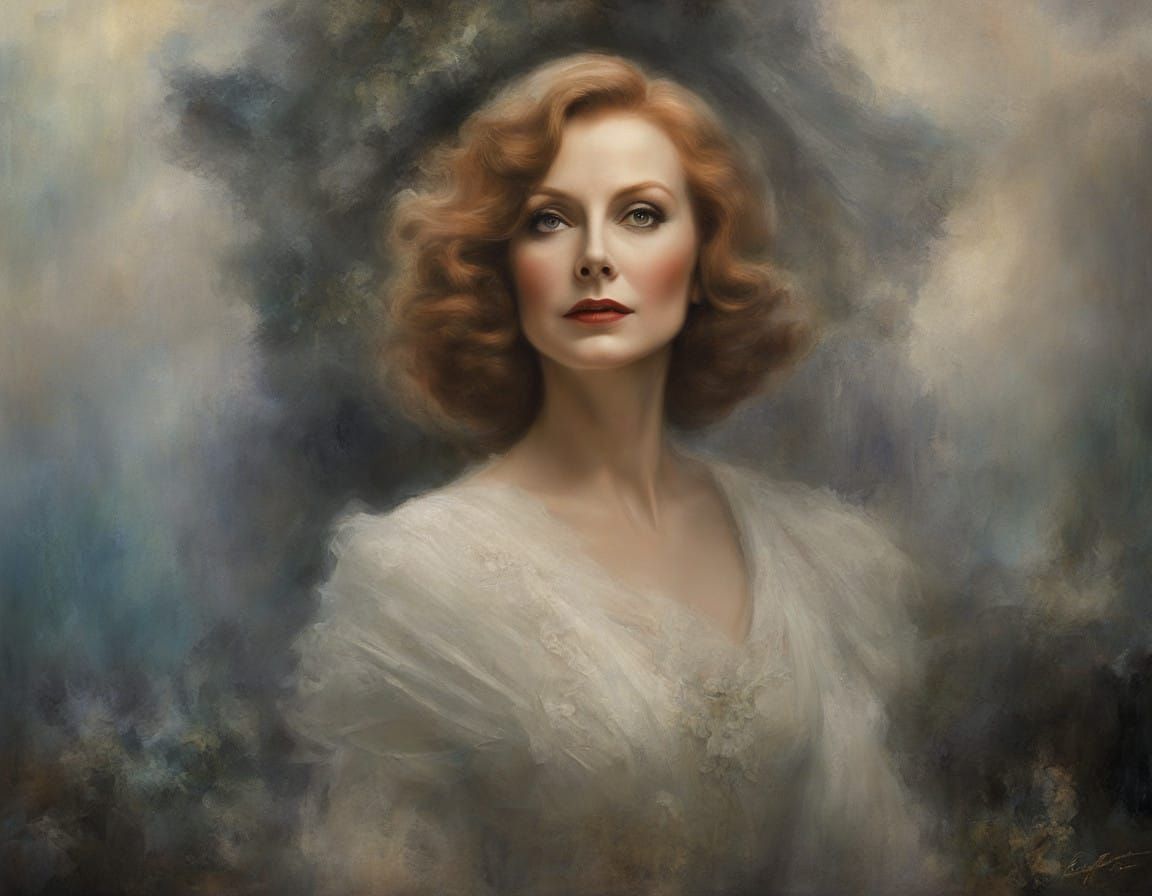 Greta Garbo 1940s Movie Poster Portrait
