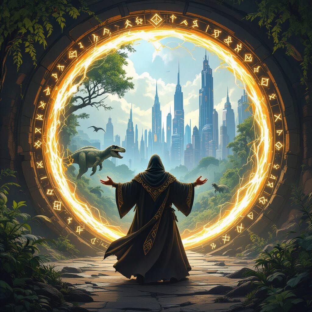 Sorcerer Controls Portals Between Old and New Earth