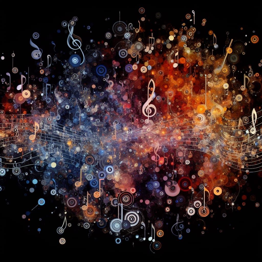 Abstract Musical Notes in Dynamic Composition