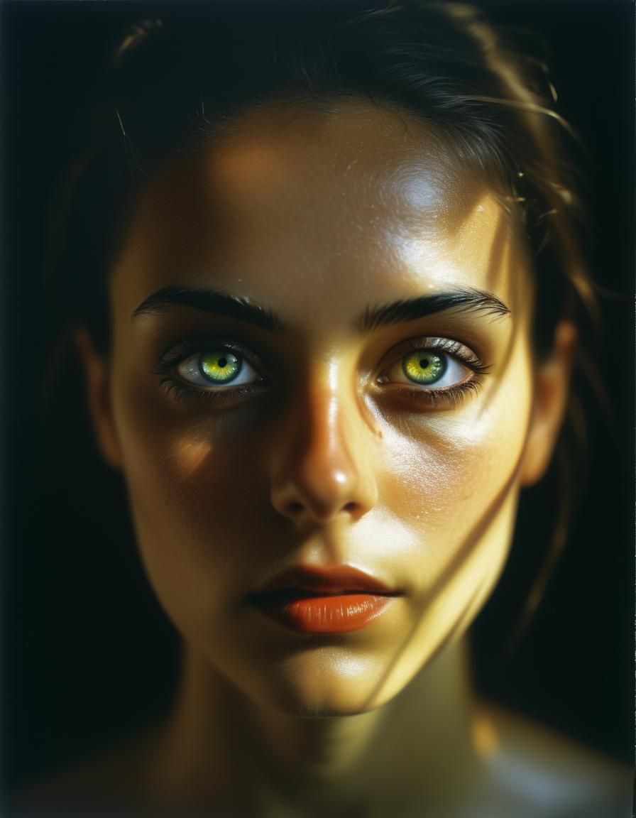 High Definition Portrait with Piercing Eyes