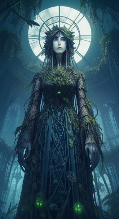 An abandoned, overgrown Victorian greenhouse, now housing a ...