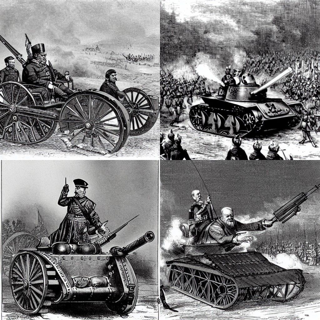 Bismarck Drives the First Tank: Historical Anachronism