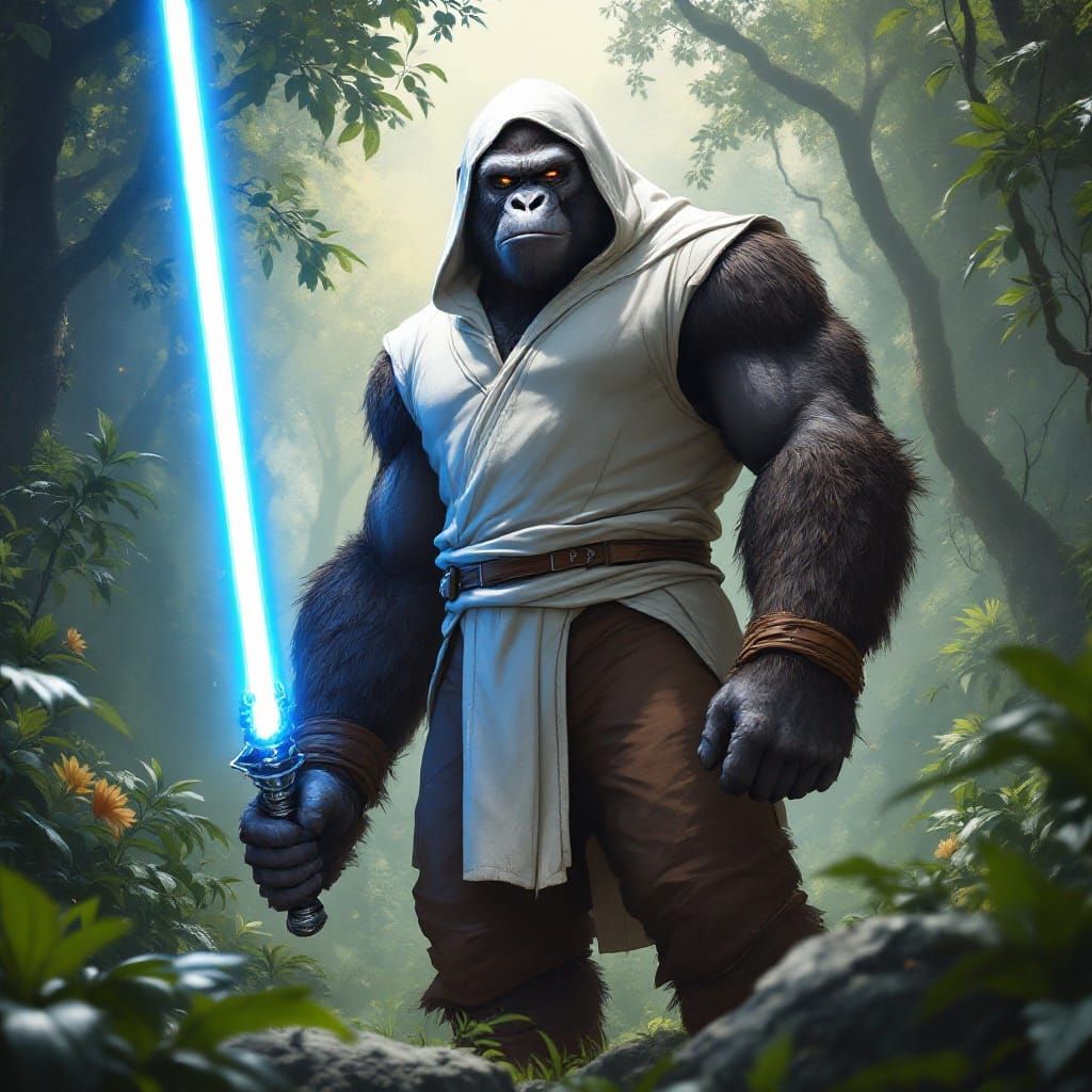 Majestic Jungle Jedi: A Powerful Warrior of the Force
