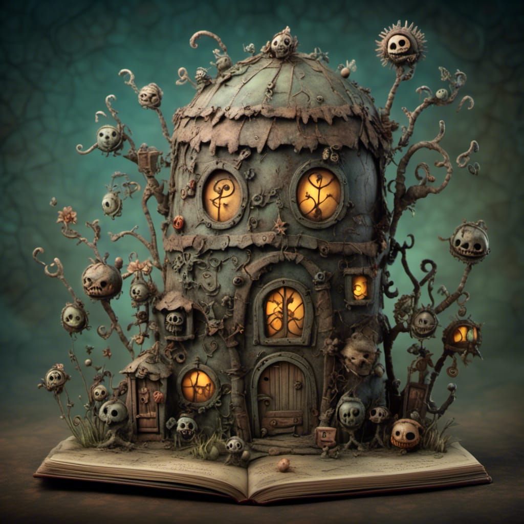 Fantasy Pop-Up Book Illustration in 3D Digital Art