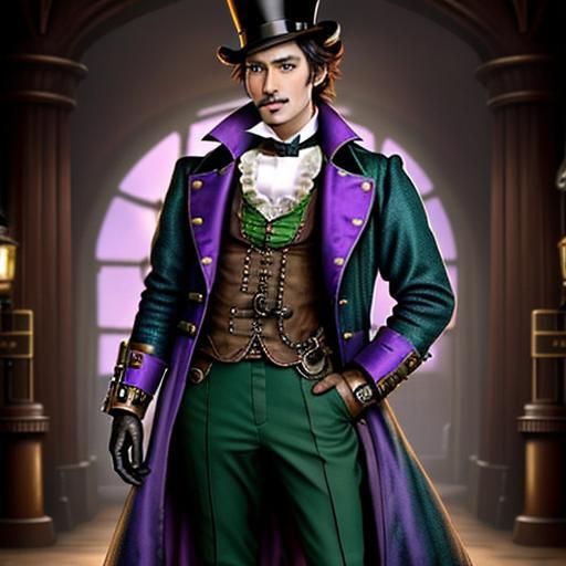 Willy Wonka in Steampunk Victorian Era