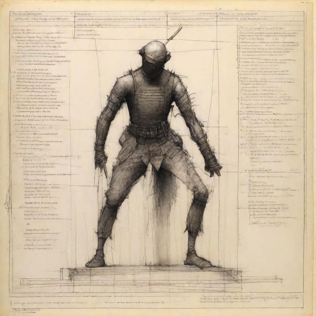 Rioter on Barricade in Dark Fantasy Style