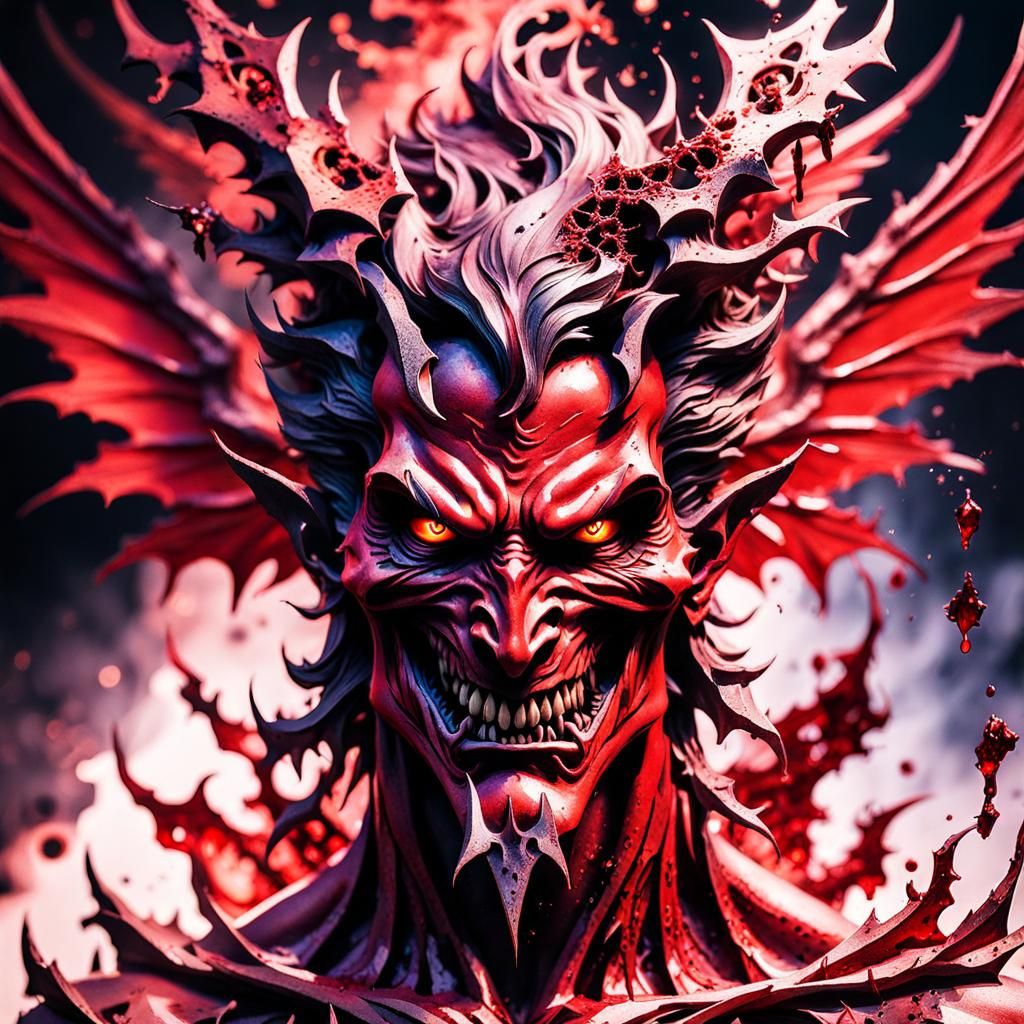 Astral Fairy's Demonic Transformation: Watercolor Art