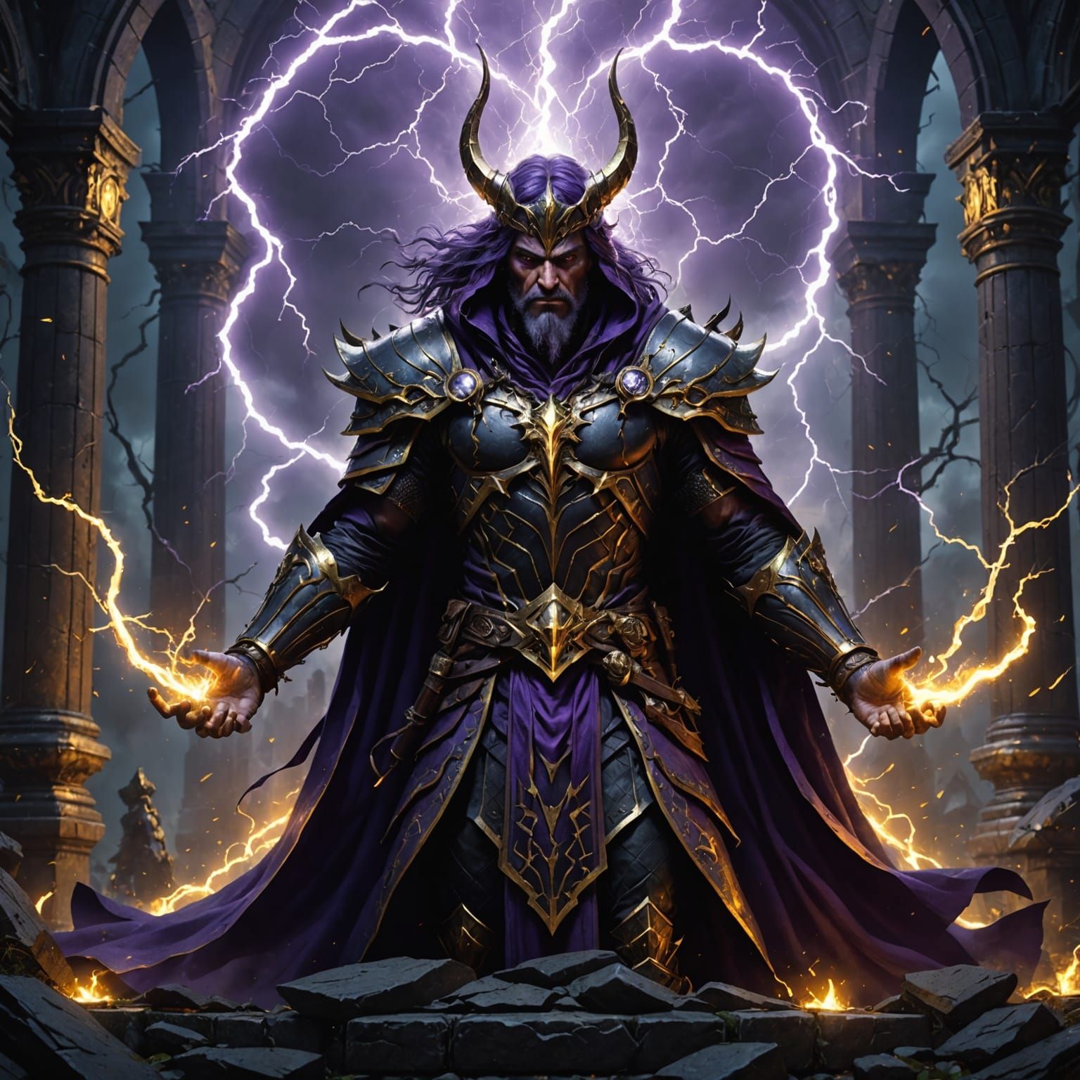 God of Dark Magic and Lightning in Epic Fantasy