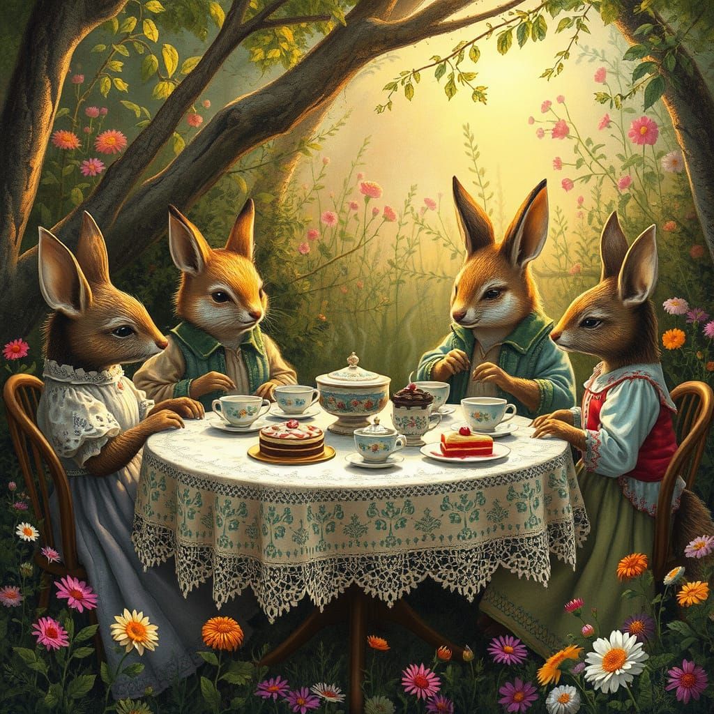 Enchanted Tea Party in a Hidden Glade