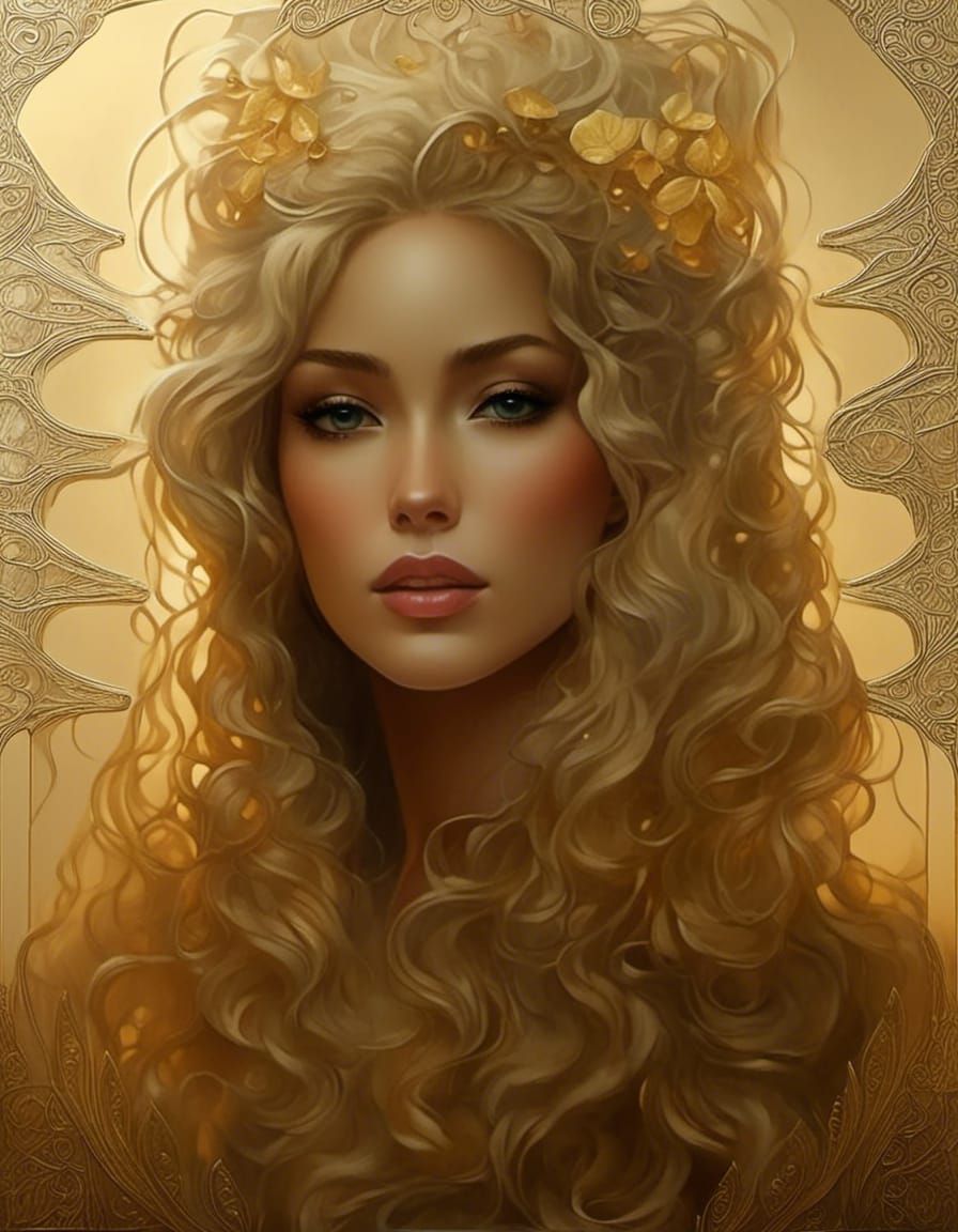 Bioluminescent Portrait in Fantasy Art Style