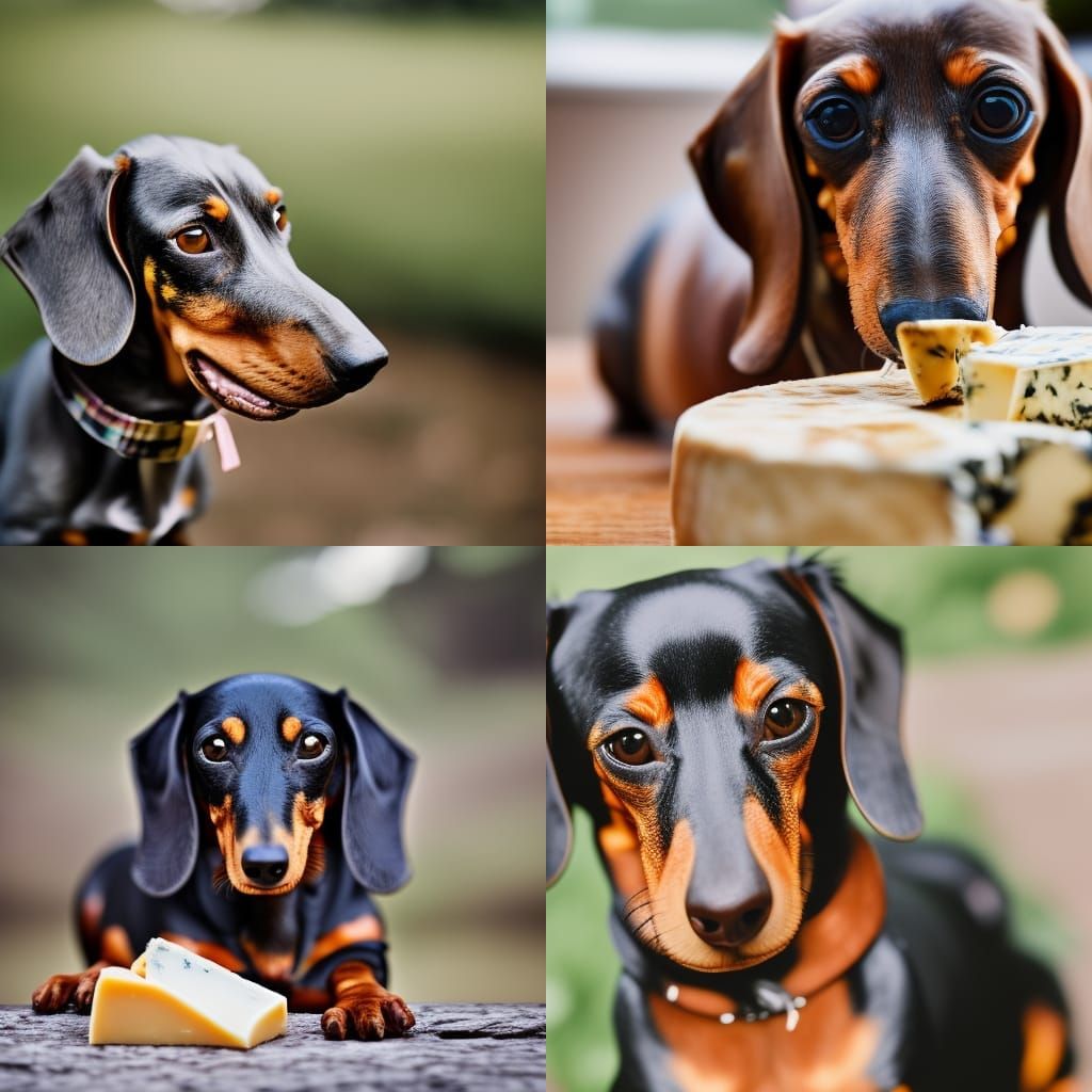 Dachshund Eating Cheese: Professional Photography