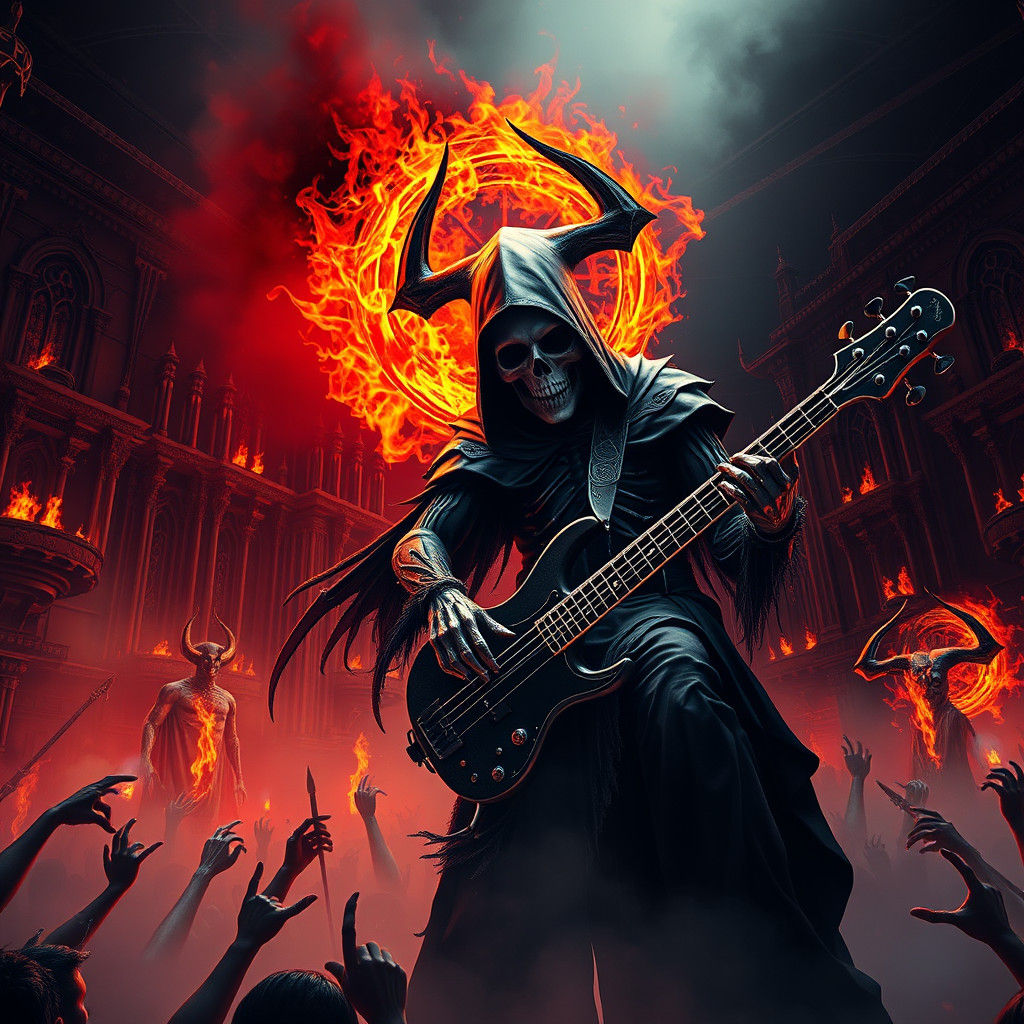 Grim Reaper Bass Solo in Hellish Concert