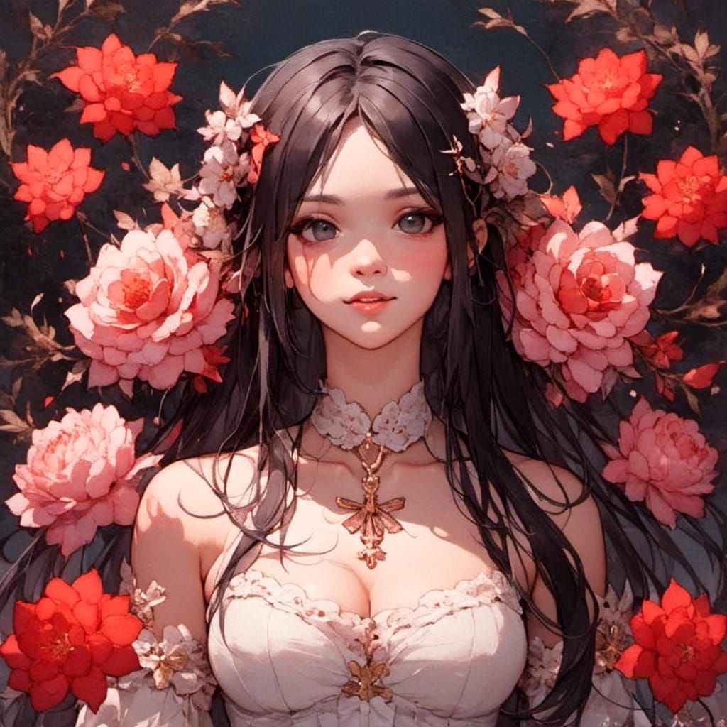 Anime Girl with Realistic Face