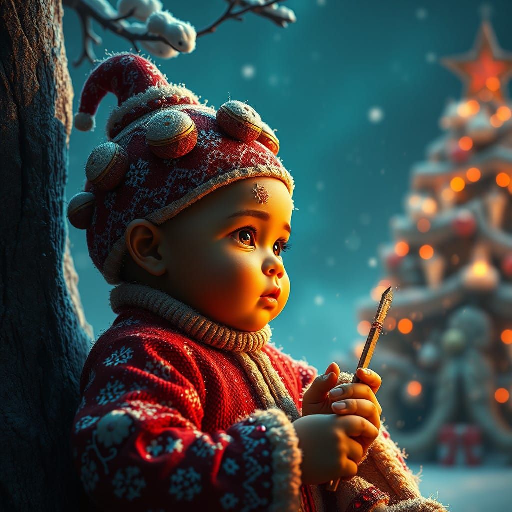 Fantastical Christmas Wonderland in Deep, Rich Colors