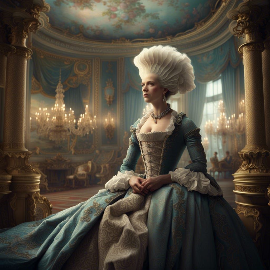 Epic Digital Painting of Marie Antoinette