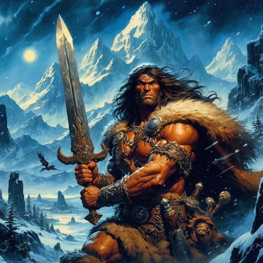 Conan the Barbarian in Cimmeria: Fantasy Artwork