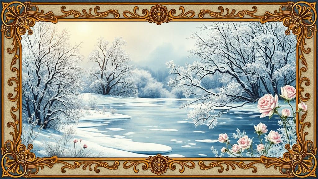 Whispers of Spring Emerge in Frosty Winter Wonderland