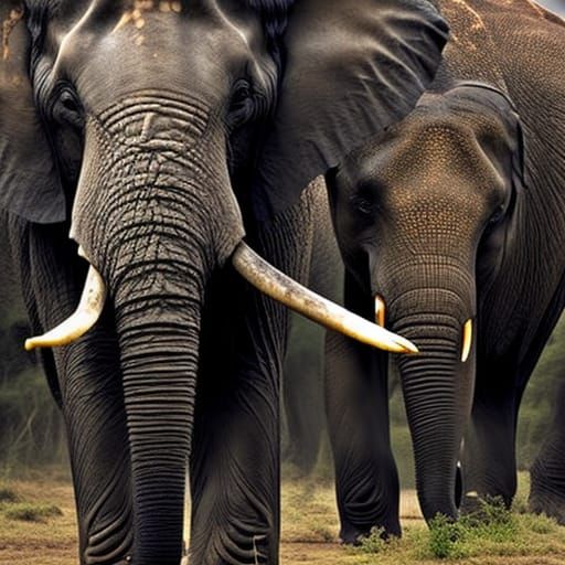 Dancing Elephant in Hyperrealistic Style