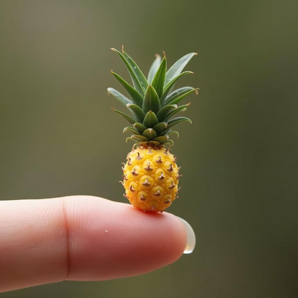 microscopic-sized  pineapple