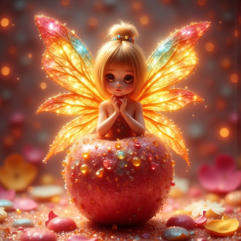Caramel Apple Fairy on Luminous Apple