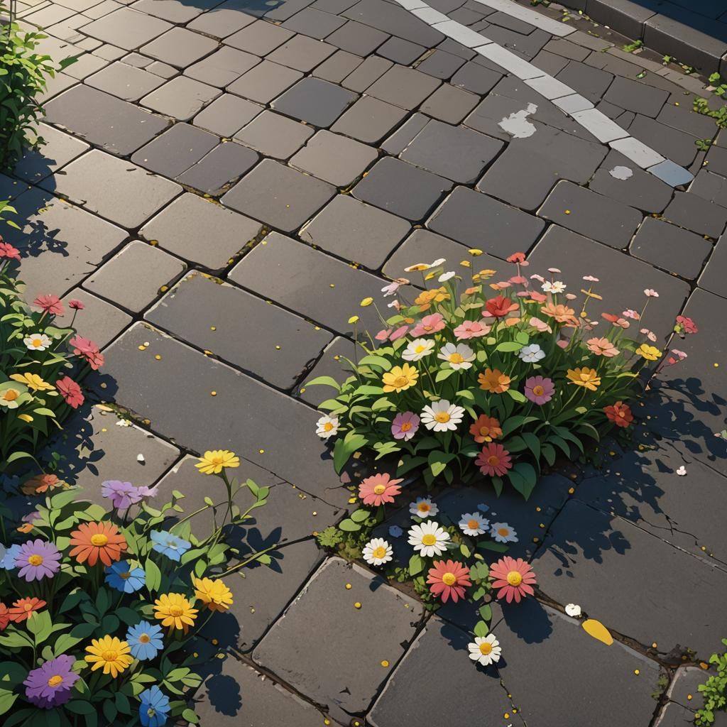 Flowers Bloom: Studio Ghibli Anime Key Visual