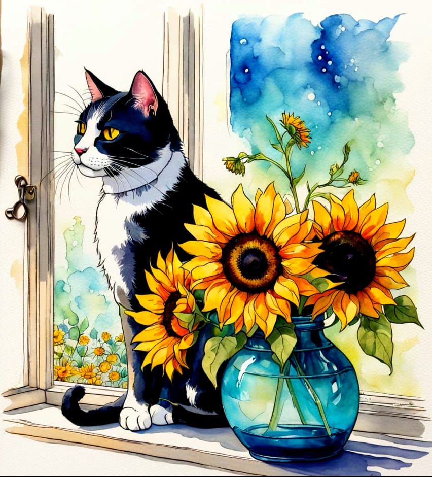 Sylvester and the Sunflowers