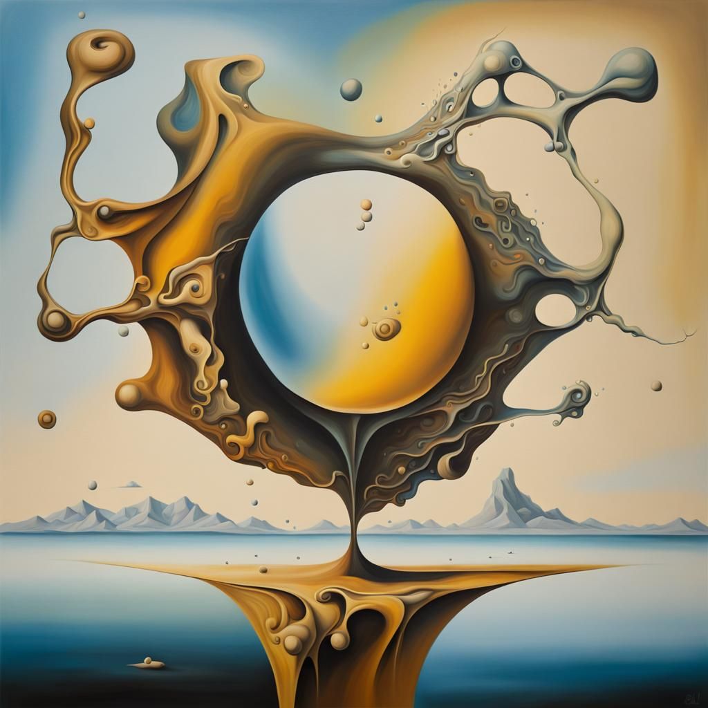 an abstract composition inspired by the concept of 'Infinite Possibilities,  in the style of Hunterweiser