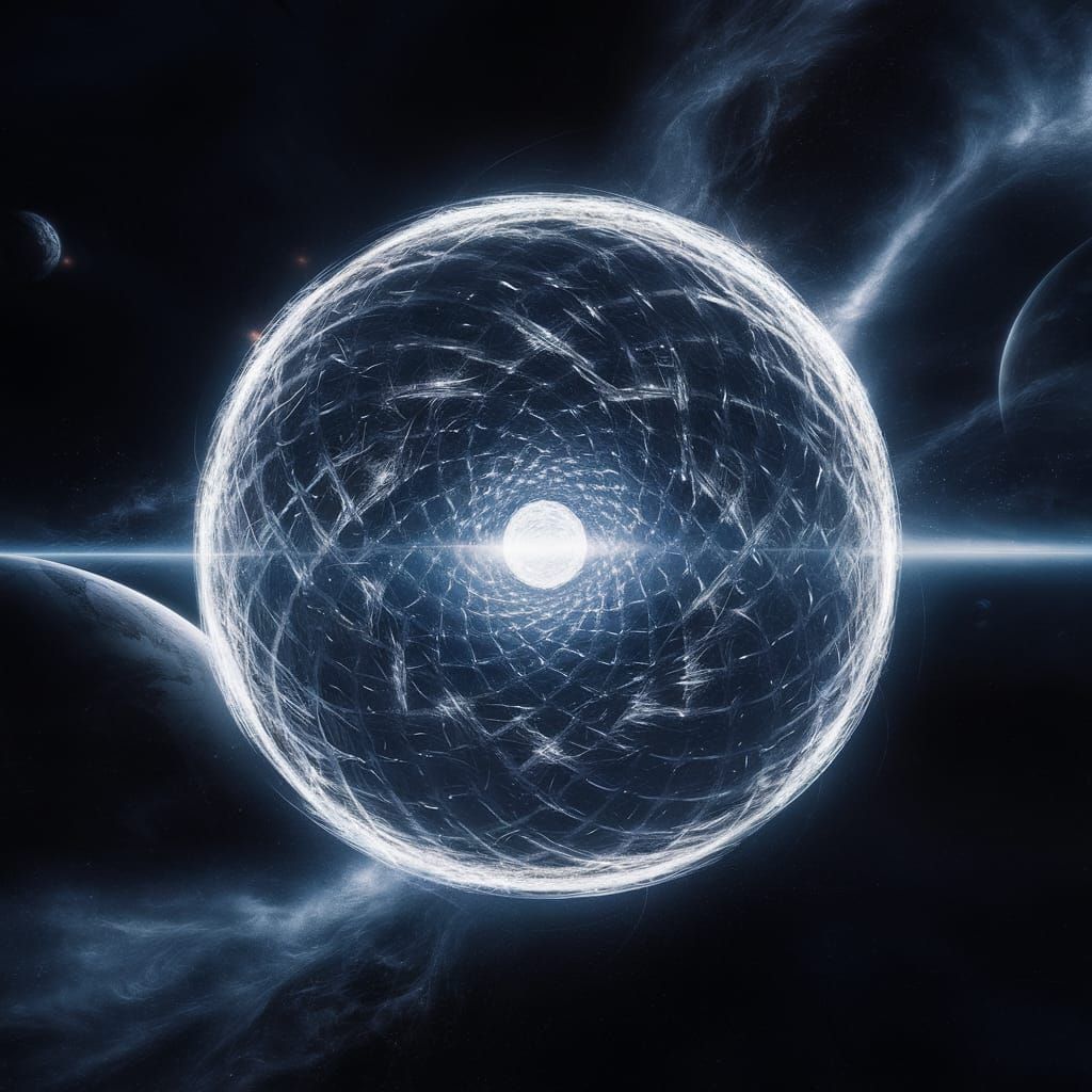 Dyson Sphere in Deep Space: Geometric Wonder