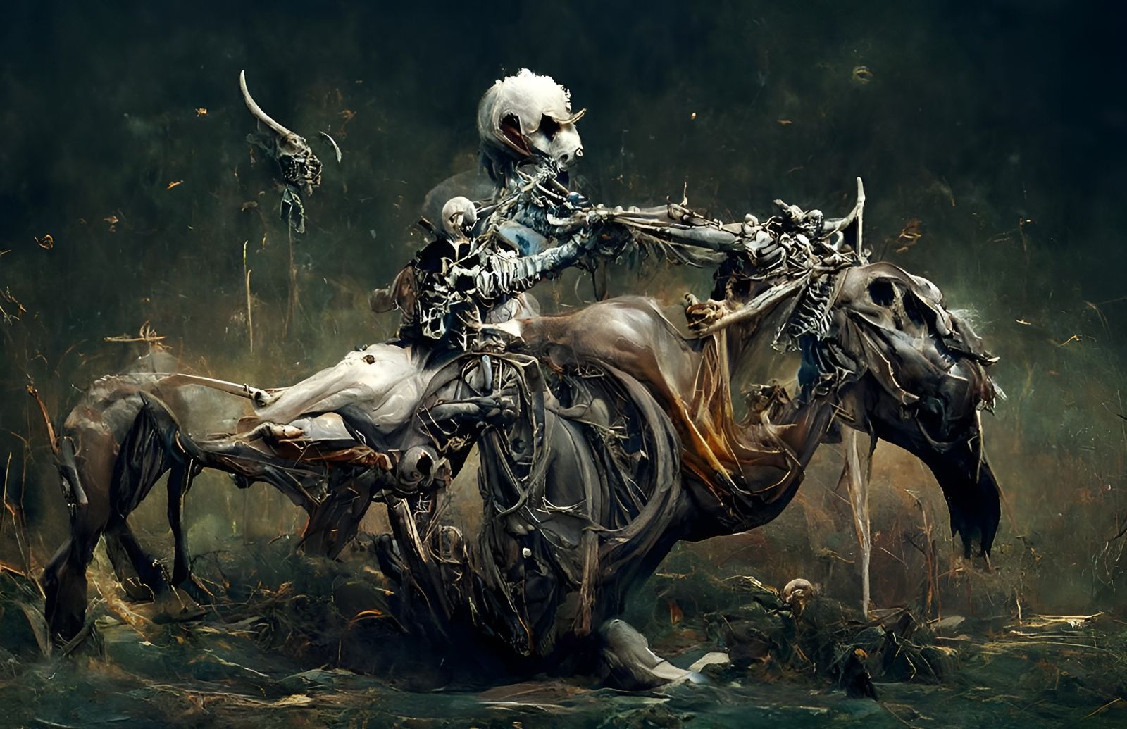Pale Rider: Death Rides Forth in Gothic Art Style