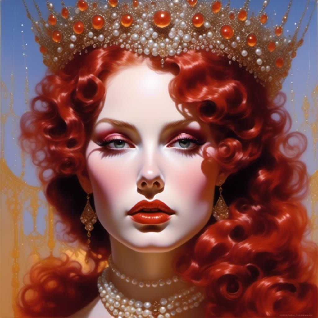 Lady in Pearls and Gems, Masterpiece of Light