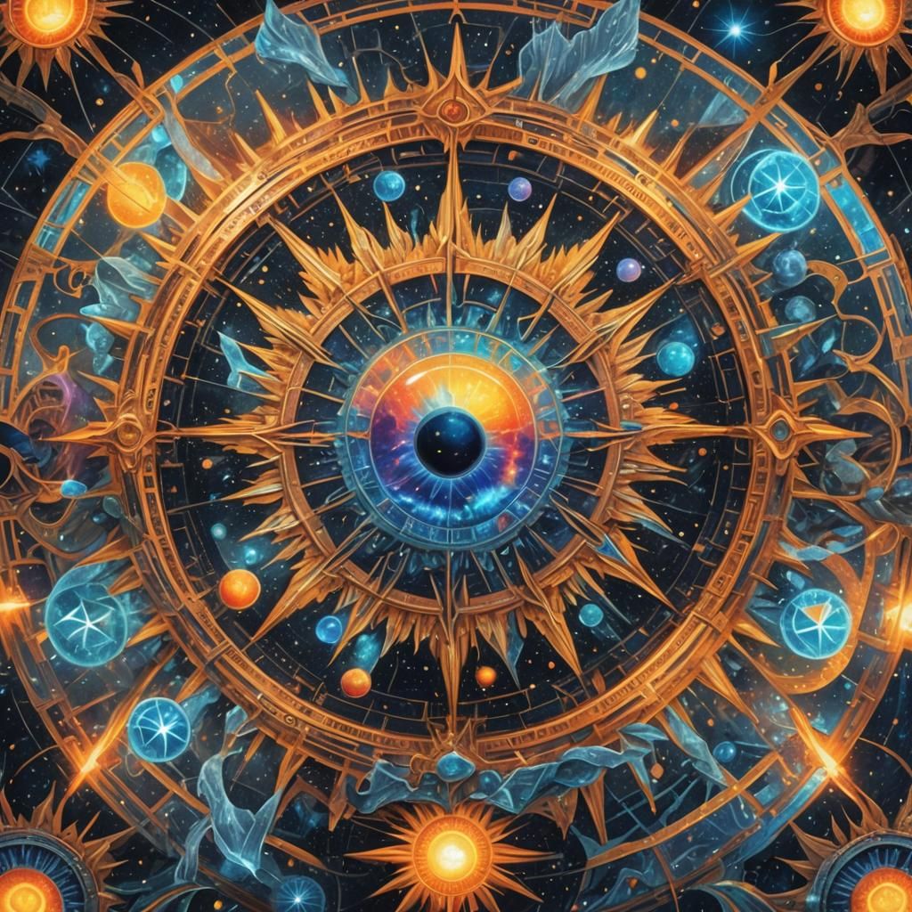 Frozen Sun: Holographic Cosmic Illustration