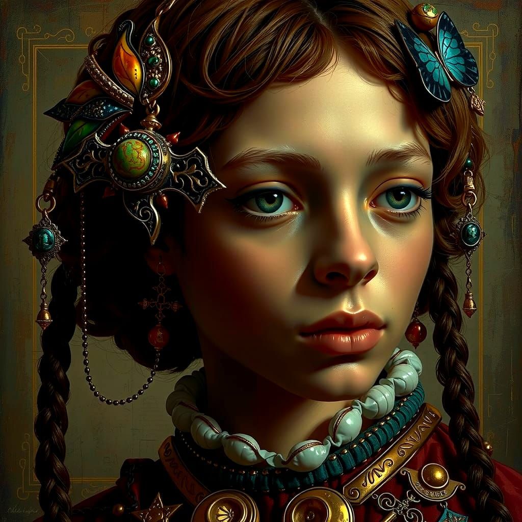 Masterpiece Painting of Beauty and Truth