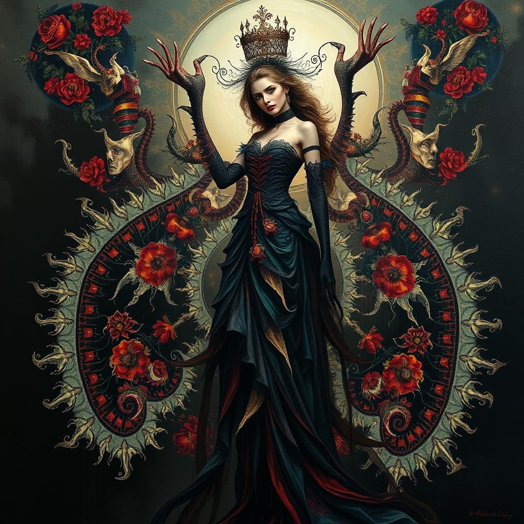 Exotic Fractal Elegance: Abstract Surreal Art