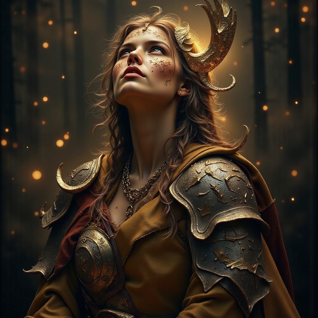 Viking Shieldmaiden Reverence Portrait