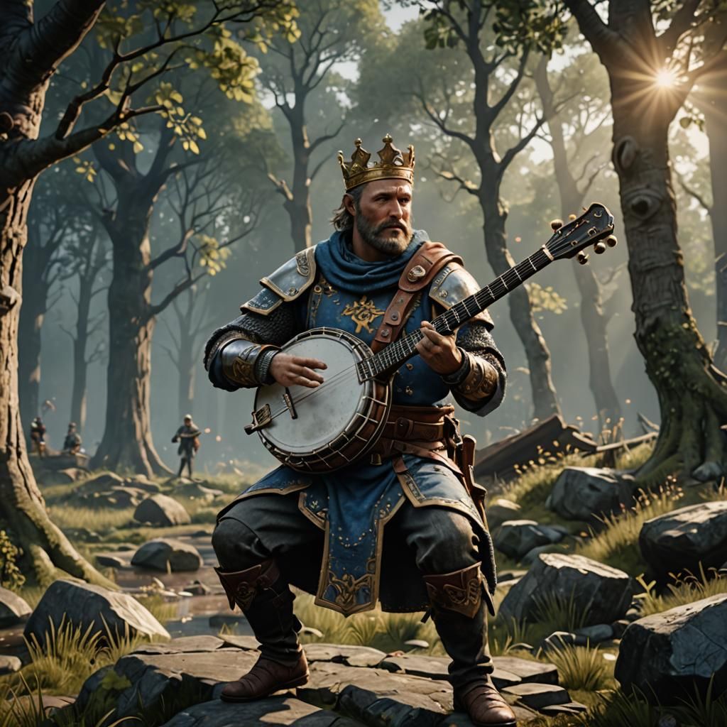 King Arthur Plays Banjo: 3D Game Cinematic