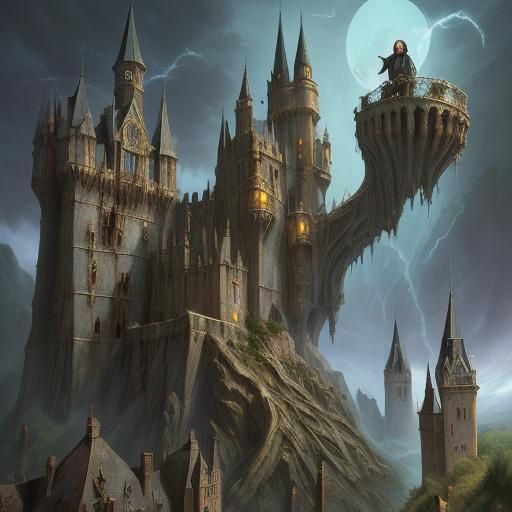 Gormenghast Splash Art Illustration