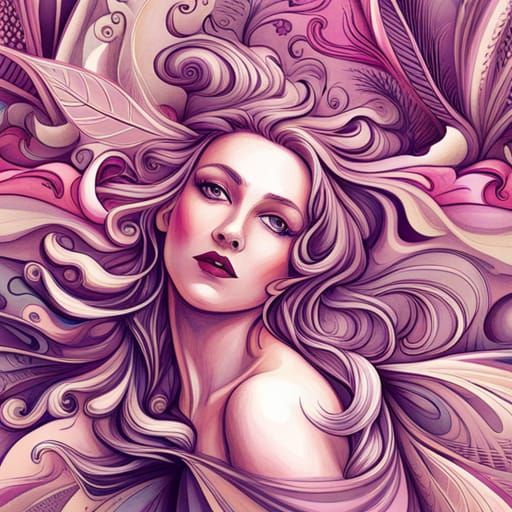 Sugar Plum Fairy Dance: Retro Pencil Sketch