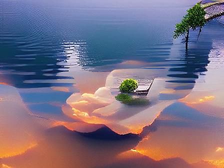 Abstract Serenity: An AI Generated Image