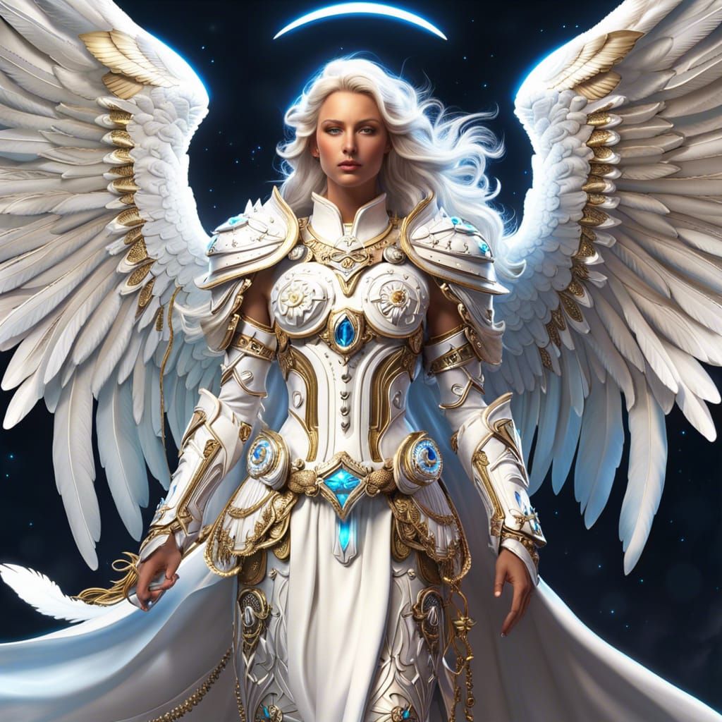 Astral Guardian Angel in Bright Armor