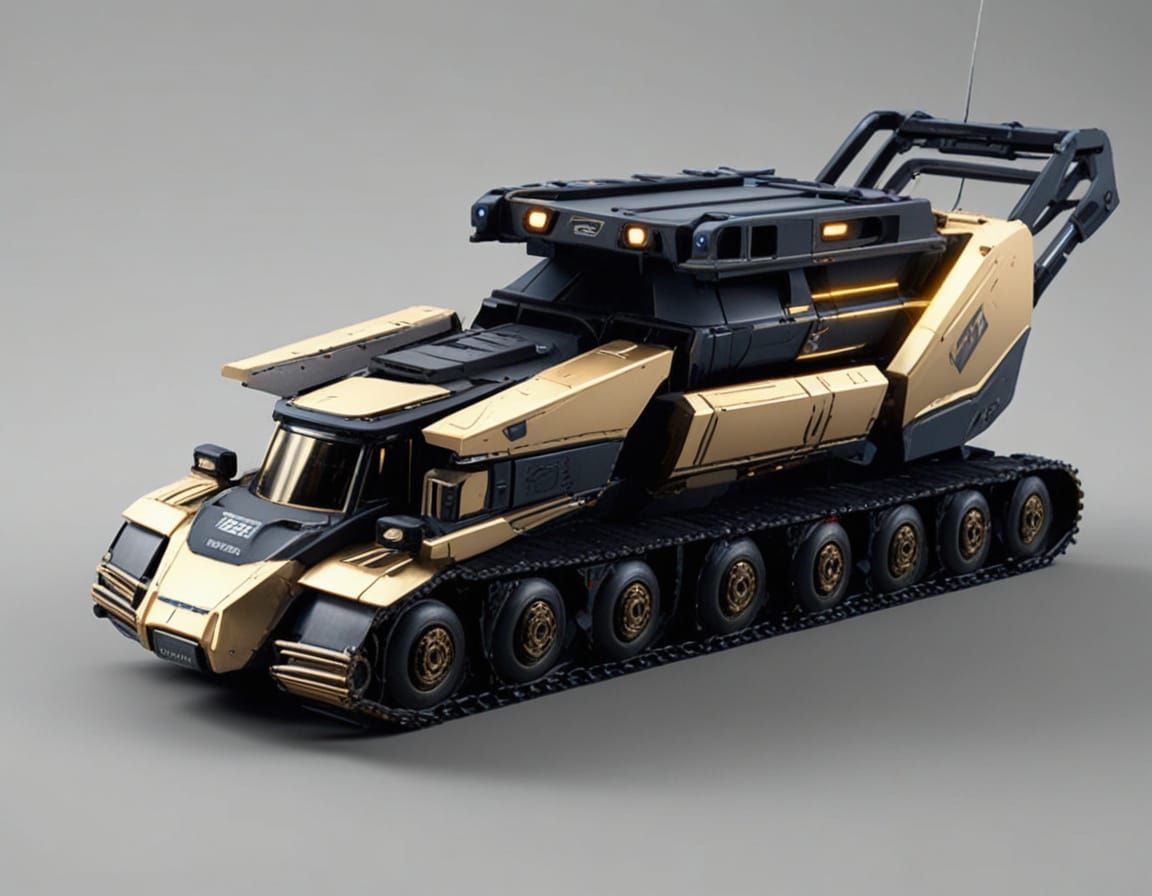 Cyberpunk Semitruck Transformation: Polished Metal and Glowi...