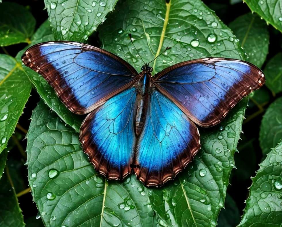 The Blue Morpho Butterfly