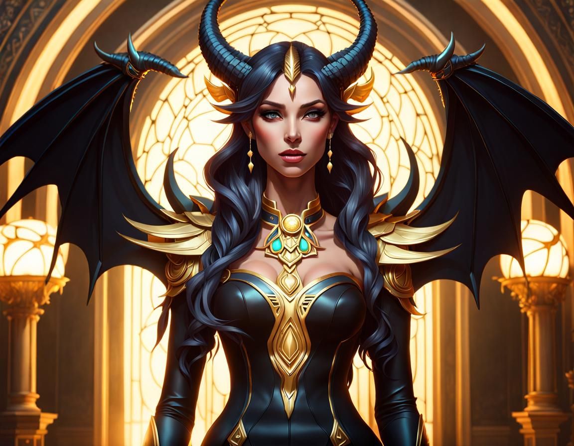 Dragon Hybrid Portrait in Hyperdetailed Style