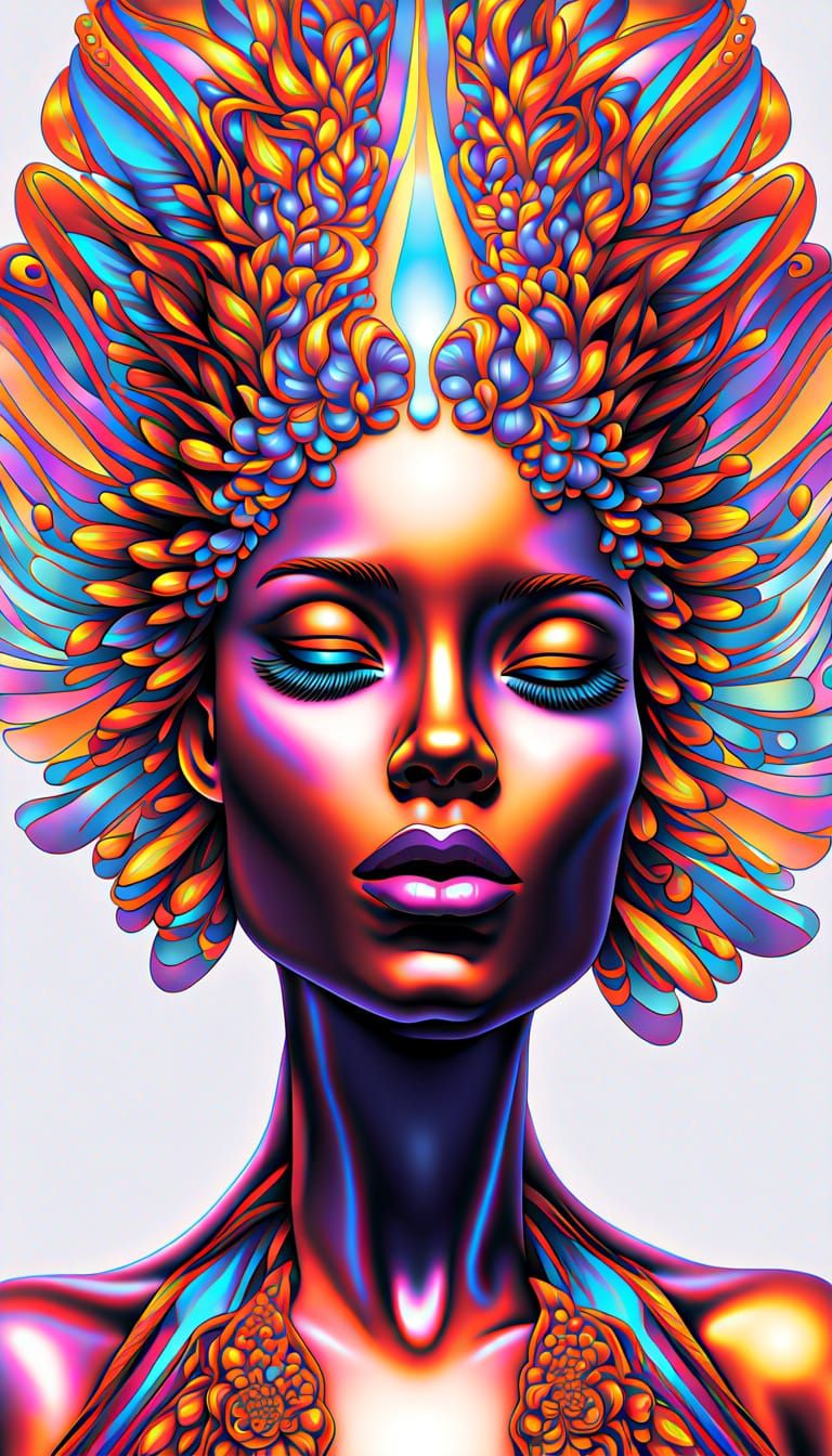 Four Goddess Interpretations: Digital Art in Maximalist Styl...