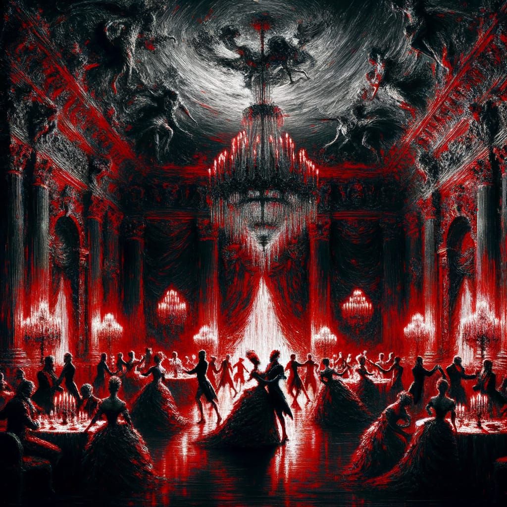Baroque Ballroom Dance in Gothic Horror Style