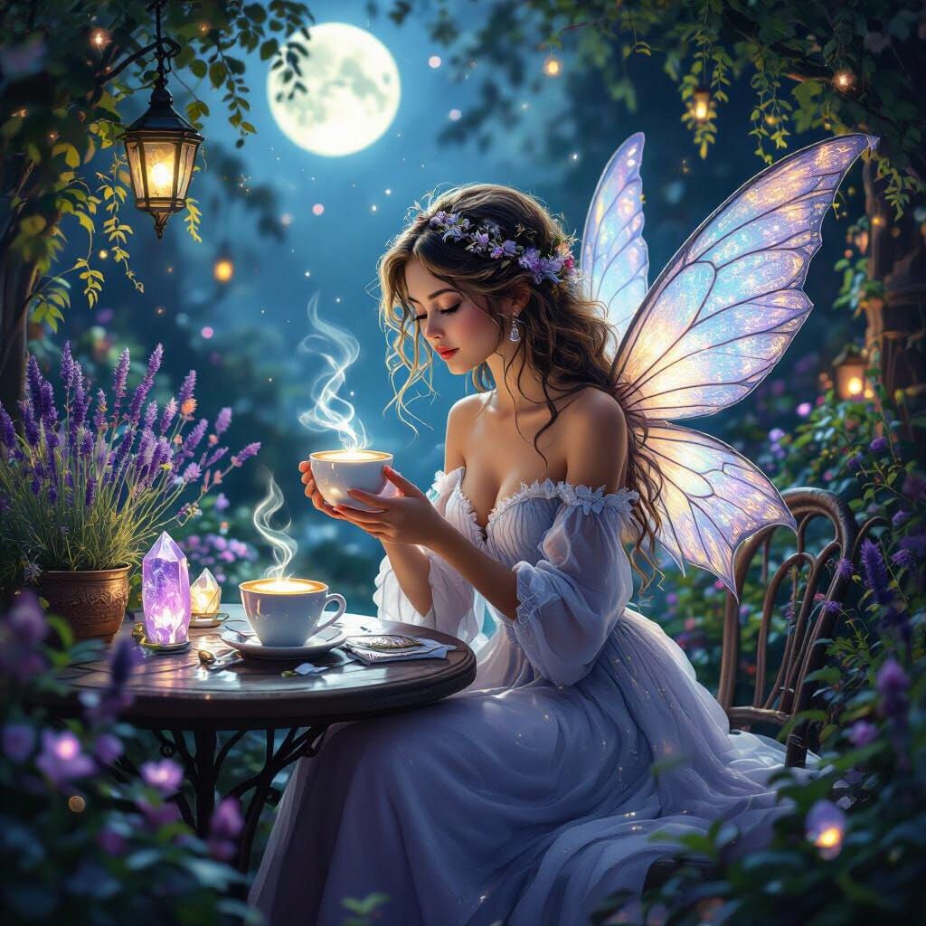 Moonlit Garden Café